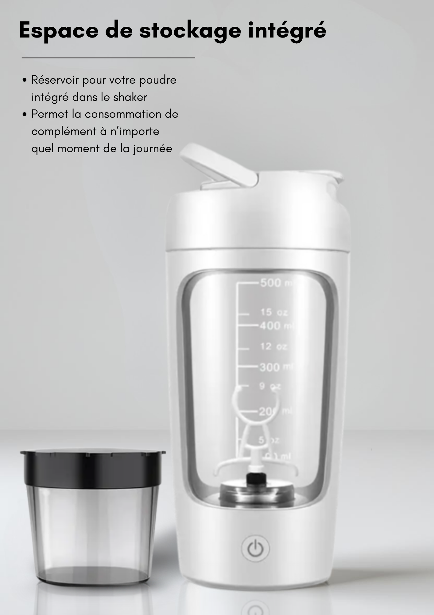 Shaker électrique - Blanc